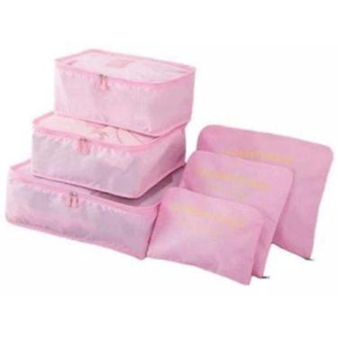 Imagem de Kit Organizador de Mala 6 Peças Yeet Poliéster para Roupas e Acessório
