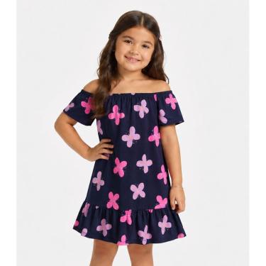 Imagem de Vestido Infantil Estampado Infinita Cor Azul