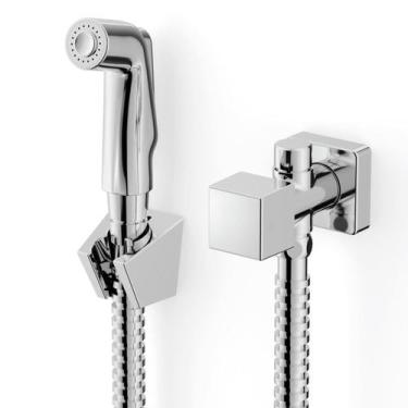Imagem de Ducha Higienica com Derivação Singles One Square Cromado Roca