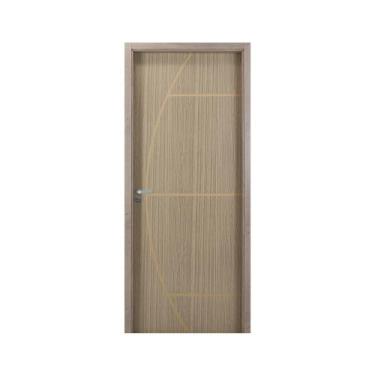 Imagem de Kit Porta de Madeira Decorada 215x84cm com Batente de MDF Ultra 12cm G