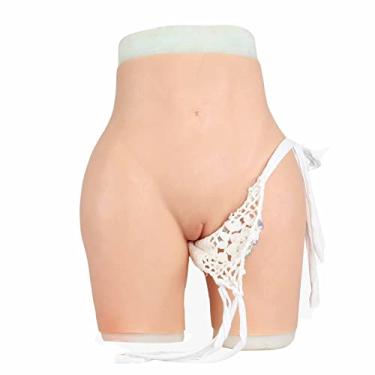 Imagem de ZWSM Calcinhas realistas de silicone, calcinha de vagina, calcinha de controle de bumbum, sutiã push-up acolchoado, feminino, branco