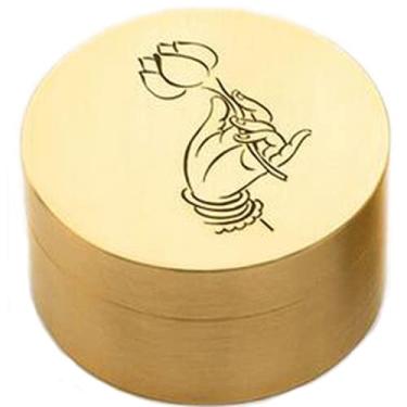 Imagem de XIALON Caixa de tinta de cobre de 5,9 cm, portátil, para estudantes, antiguidade, tinta, caligrafia, ferramenta de pintura