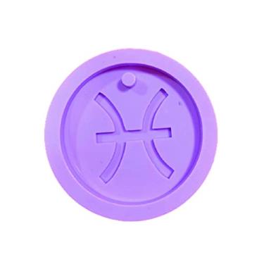 Imagem de Confeitaria dos Moldes, R163 Molde de silicone signo Peixes chaveiro resina decorar