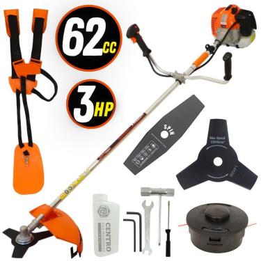 Imagem de Roçadeira Vulcan Profissional Lateral À Gasolina Vr620h 2T 62cc 3hp 10500rpm Com Cinto...