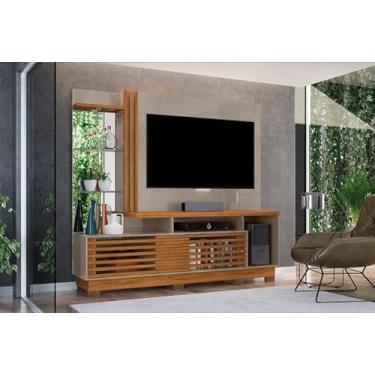 Imagem de Estante Frizz Plus para Tv de até 60 polegadas (com Pés) - Fendi/Naturale - Madetec