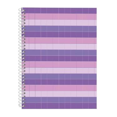 Imagem de Caderno Universitário Capa Dura Infinity Listras Lilás 1 Matéria