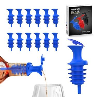 Imagem de Esatto Despeje e sele, despeje com tampa – Fácil de servir para bebidas como bebidas espirituosas e licores, tampa para práticas saudáveis, mantendo detritos e moscas de frutas longe, ferramenta de