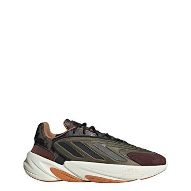 Imagem de adidas OZELIA T nis masculino, Verde-oliva Strata/Core Black/Mesa, 11.5