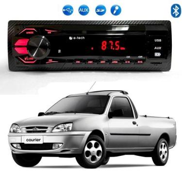 Imagem de Radio Mp3 Som Automotivo Bluetooth Usb Card Sd Ford Courier - E-TECH