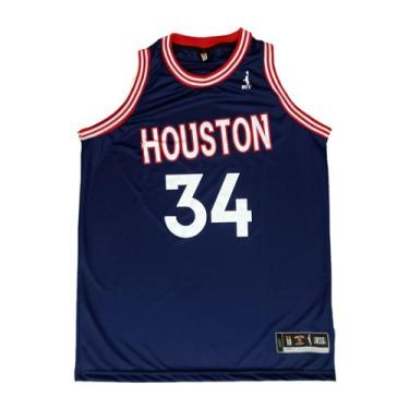 Imagem de Regata Basquete Masculina M10 Vintage Houston, Marinho, M