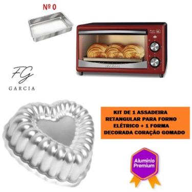 Imagem de Kit De 1 Forma Coração Gomado Ballerine + 1 Assadeira Retangular Para 
