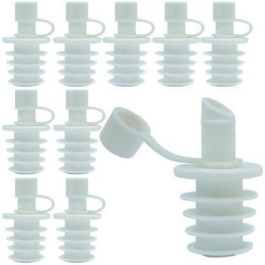 Imagem de Kit 10 Bico Dosador Para De Garrafa Vidro Azeite E Vinagre - Super Pot