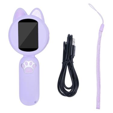 Imagem de Microscópio Portátil Violeta, Tela HD IPS de 2 Polegadas, 8 Luzes LED, Microscópio Portátil para Crianças Com Foto e Vídeo, Recursos de Telescópio Externo