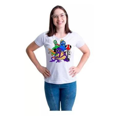 Imagem de Camiseta Feminina Babylook Rainbow Friends Jogo Game Roblox - loja din