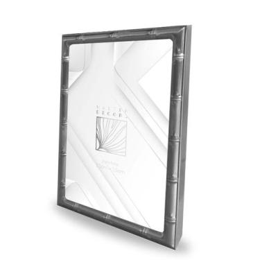 Imagem de Porta-Retrato Moderno 13x18cm Com Bordas Elegante - RIO MASTER, Prata