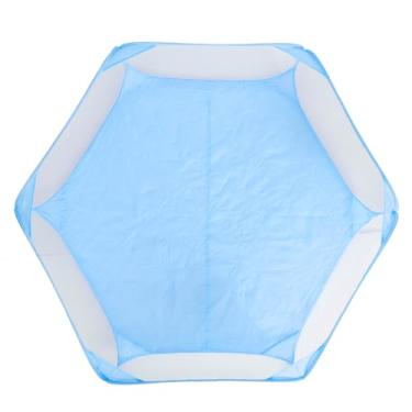 Imagem de Tenda de Gaiola para Animais de Estimação, Pecinho Animais Pequenos Dobráveis ​​respiráveis ​​para Coelhos Interno (Azul)