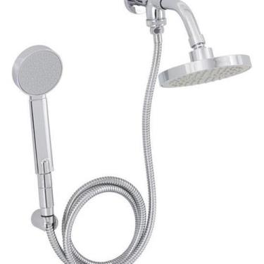 Imagem de Ducha Parede Quadrada Cromada Eden Com Chuveirinho - Docol