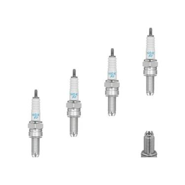 Imagem de NGK Vela de ignição padrão 4548 para 09482-00410 4155 653 92070-1145 92070-1264 94701-00395 94701-00403 94703-00403 E3.38 G57C RR Fio de ignição G92DC U27ETR secundário