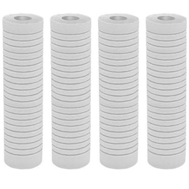 Imagem de Kit 4 Refil Filtro PP Ranhurado 9 3/4 Caixa D'Água Cavalete - AquaPlus