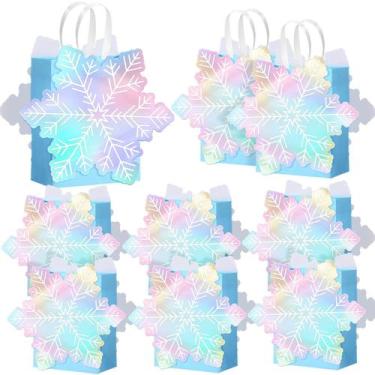 Imagem de Bolsa de presente Kolldenn Snowflake Paper Princess Baby Shower x24