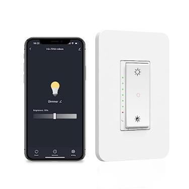 Imagem de Milfra Interruptor Dimmer Inteligente Milfra, Compatível Com Alexa E Google Assistente, Wi-Fi Para Luzes De Led, Fio Neutro Necessário, 2,4 Ghz, Unipolar