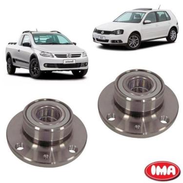 Imagem de Par Cubo Da Roda Traseira Com Rolamento - Golf 2006 A 2014 / Saveiro 2