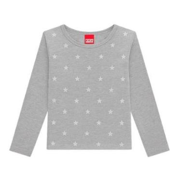Imagem de Blusa Infantil Manga Longa com Estampa de Estrelinhas Kyly-Feminino