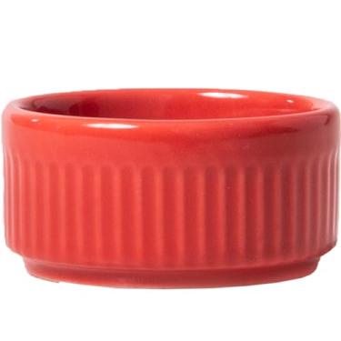 Imagem de Germer, Ramekin redondo em porcelana, modelo assar ou servir, refratária, Ø 6 cm, 50 ml, Vermelho