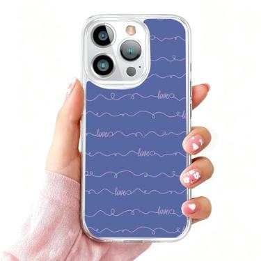 Imagem de DSJIFGEW Design de capa transparente padrão para iPhone 16 Pro Max | Antiamarelamento, parte traseira rígida, proteção contra quedas de nível militar, suporta carregamento sem fio