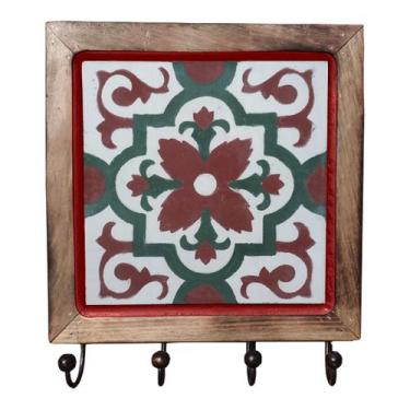 Imagem de Cabideiro Madeira Porta Chaves - Estilo Rústico, A3