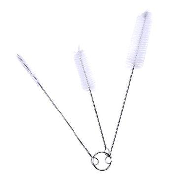Imagem de DECORA Escovas de limpeza de canudos Kits de escova de limpeza de tubos de nylon para canudos de vários tamanhos, pacote com 3