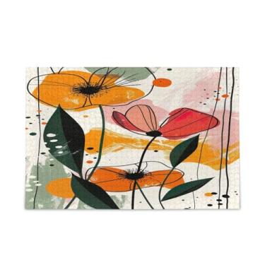 Imagem de STAYTOP Quebra-cabeças de flores artísticas para adultos ou crianças, 500 peças, descompressão intelectual, divertido, jogo de quebra-cabeças para a família, para presente de Natal