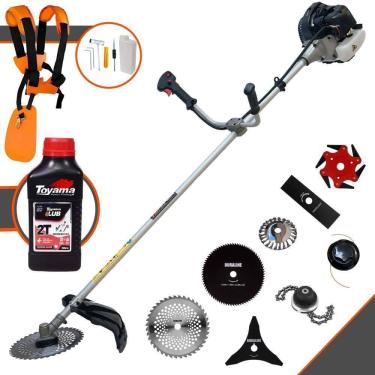 Imagem de Roçadeira Anmax Cg430-b 43cc 1,7hp 8 Em 1 + óleo Toyama 2t