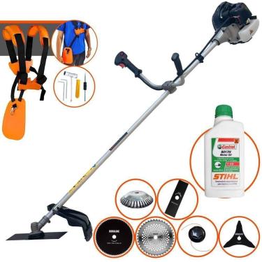 Imagem de Roçadeira Cg430-b Anmax C/ 6 Opções De Cortes + óleo Stihl