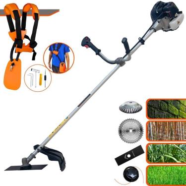 Imagem de Roçadeira Anmax Cg430b 1,7hp 43cc + Faca 40d + Escova De Aço