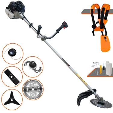 Imagem de Roçadeira Lateral Anmax Cg430b 1,7hp C/ Carretel + 4 Lâminas