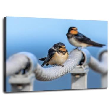 Imagem de 912 Barn Canvas Prints Swallow Wild Bird Poster Wall Art For Home 1 peça Decorações com moldura 40.6 cm x 30.5 cm