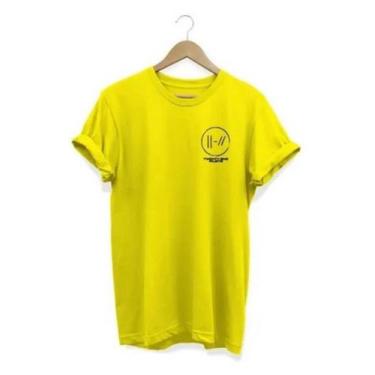 Imagem de Camiseta Feminina Twenty One Pilots Lançamento - Baby Look, Amarelo, G