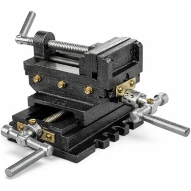 Imagem de Morsa Coordenada Para Furadeira de Bancada 100mm Vollekz Base Fixa 4 Polegadas Ferro Fundido