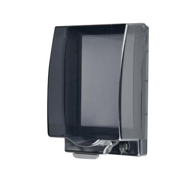 Imagem de Wswqop Tampa de Tomada Articulada à Prova de Intempéries, para Interruptor de Parede, Painel Frontal, Caixa de Tomada, Robusta, Protetor de Tomad, Preto, Tamanho real