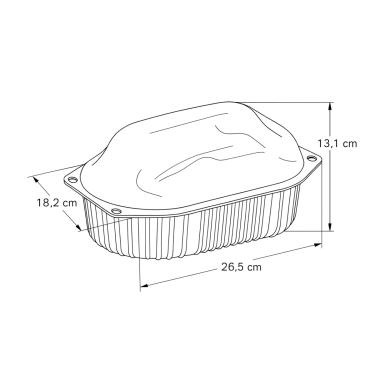 Imagem de 100un Embalagem para Frango Assado G100 Branco Galvanotek