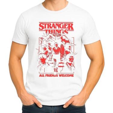 Imagem de Camiseta Camisa Adulto Feminina Masculina Algodão Série Stranger Thing