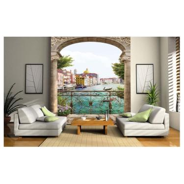 Imagem de Papel De Parede Paisagem Veneza Gondola Italia  Dav17
