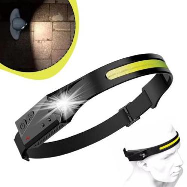 Imagem de Lanterna Cabeça Ajustável Usb Recarregável Luz Forte Pesca - BOMVINK