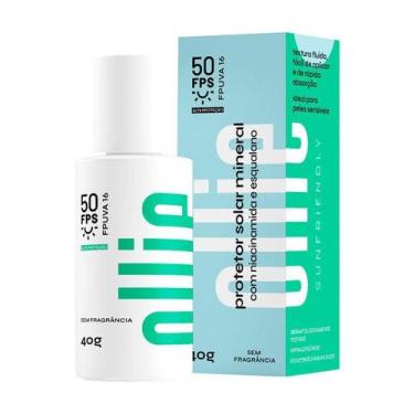 Imagem de Protetor Solar Facial Ollie Mineral Fluido FPS50 Incolor Sem Fragrânci