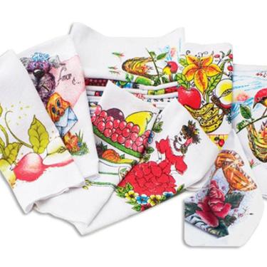 Imagem de Pano De Prato Lomaer Sacaria Estampado Tradicional 03 Unds Branco