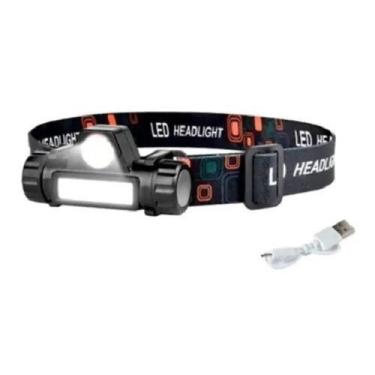 Imagem de Lanterna De Cabeça Led Ajustável Carregamento Usb Kapbom
