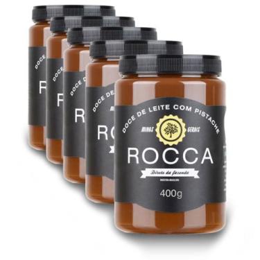 Imagem de Doce de Leite Rocca com Pistache 400g Kit 5 Unidades