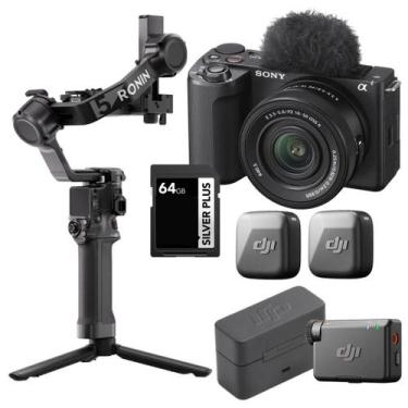 Imagem de Combo Camera Sony ZV-E10 II com Estabilizador Ronin RS5 e Microfone La