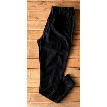 Imagem de Calça Masculina básica jogger preta 48 - UPMODAS